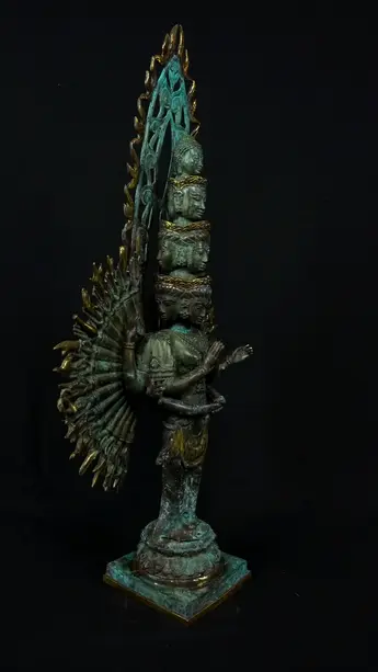 Statue bénie d’Avalokiteshvara aux 1 000 bras, exemplaire n°3, vue complémentaire n°9