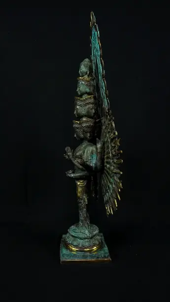 Statue bénie d’Avalokiteshvara aux 1 000 bras, exemplaire n°3, détail complémentaire n°5