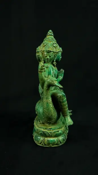 Brahma béni n°1 en laiton, profil droit