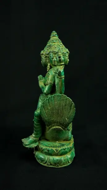 Brahma béni n°1 en laiton, vue arrière