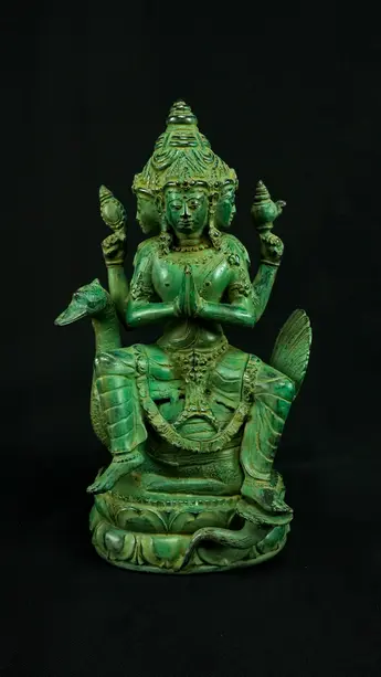 Statue sacrée bénie – Brahma n°1, détail sculpté n°1