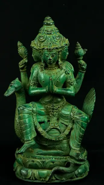 Statue sacrée bénie – Brahma n°1, détail sculpté n°3