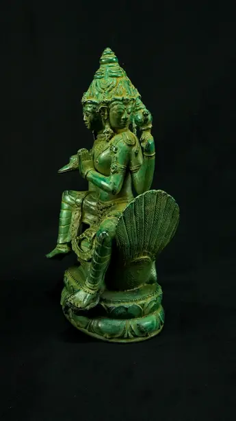 Brahma béni n°2 en laiton, profil droit