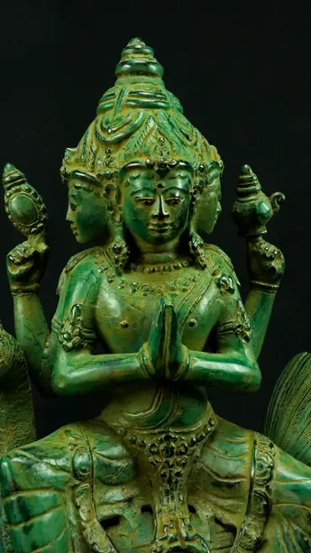 Statue sacrée bénie – Brahma n°2, détail sculpté n°2