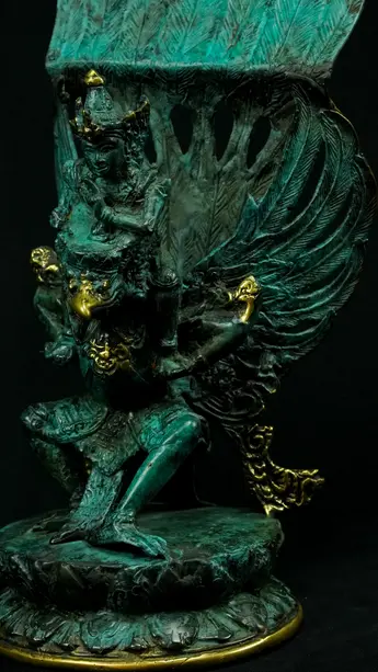 Statue sacrée bénie – Vishnu sur Garuda n°1, vue complémentaire n°8