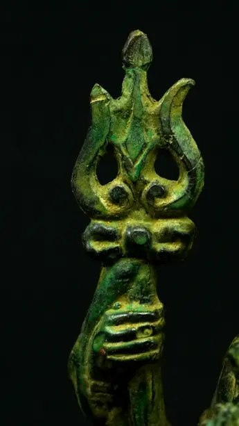 Détail du trident du petit Shiva