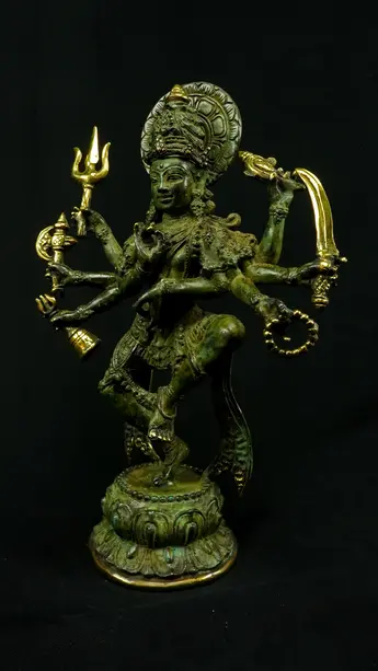 Statue sacrée bénie – Shiva Nataraja n°1 – 66 cm, détail sculpté n°5