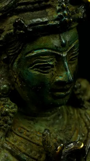 Détail du visage de Shiva Nataraja n°1
