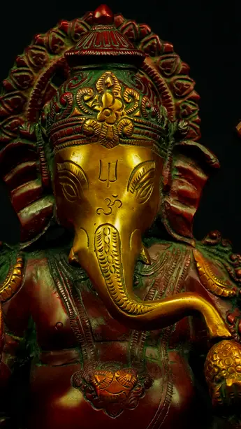 Détail du visage de Ganesh n°1