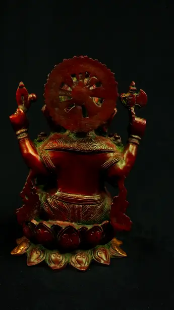 Ganesh n°2 en laiton, vue arrière