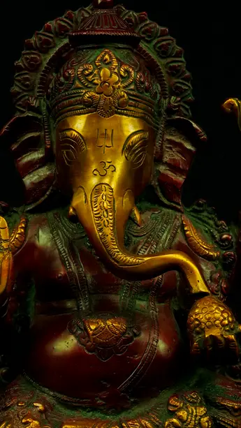 Détail du visage de Ganesh n°2