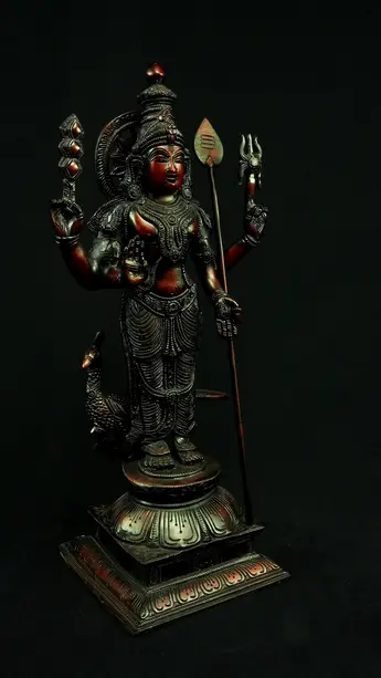 Statue sacrée bénie – Murugan n°1 – 46 cm, vue complémentaire n°3