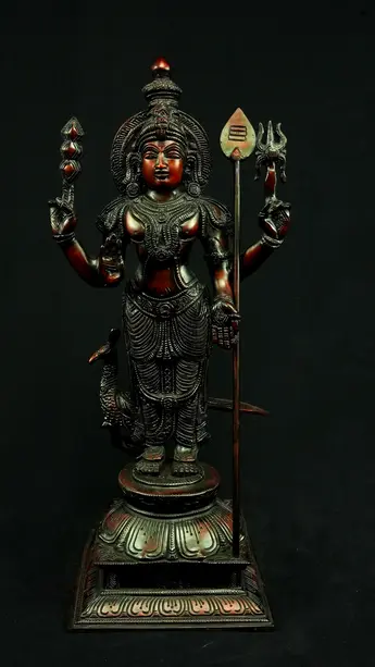 Statue sacrée bénie – Murugan n°1 – 46 cm, vue complémentaire n°4