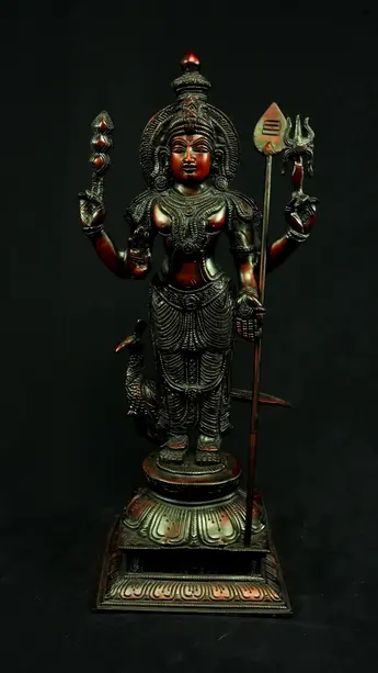 Statue sacrée bénie – Murugan n°1 – 46 cm, détail sculpté n°5