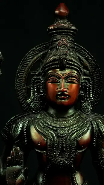 Détail du visage de Murugan n°2
