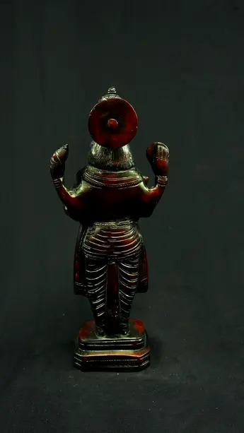 Dhanvantari béni n°1 en laiton, vue arrière
