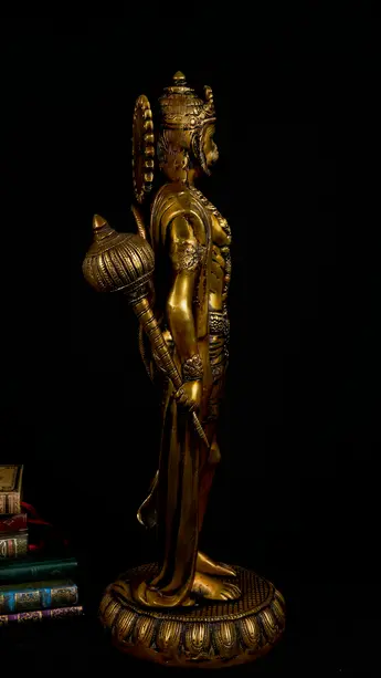 Grande statue bénie de Hanuman n°2, profil droit