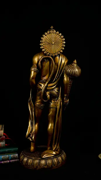 Grande statue bénie de Hanuman n°2, vue arrière