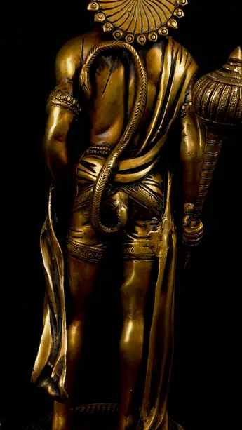 Statue sacrée bénie – Hanuman n°2, détail sculpté n°5