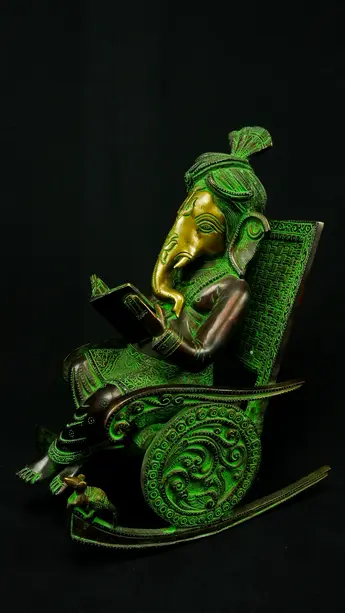 Statue bénie de Ganesh provenant de Delhi, en Inde, détail complémentaire n°5