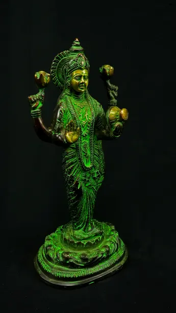 Statue sacrée bénie – Dhanvantari, vue complémentaire n°3