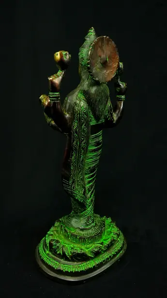 Statue sacrée bénie – Dhanvantari, détail sculpté n°1