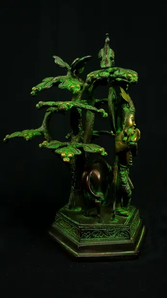 Krishna sous l’arbre n°1, vue arrière