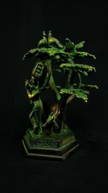 Krishna sous l’arbre n°1, vue latérale