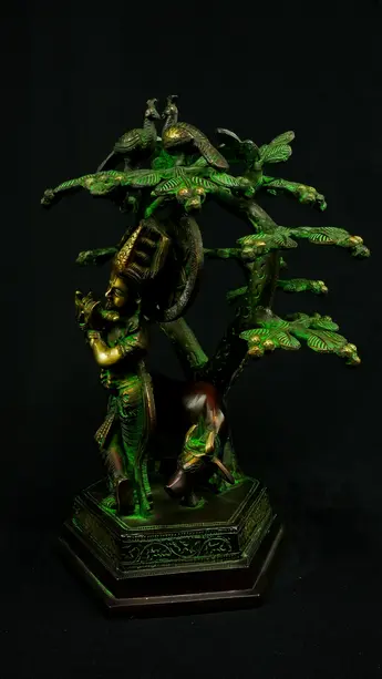 Krishna sous l’arbre n°2, vue latérale