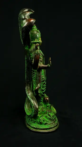 Statue bénie de Dhanvantari provenant d’Inde, détail complémentaire n°7