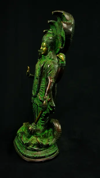Statue bénie de Dhanvantari provenant d’Inde, détail complémentaire n°11