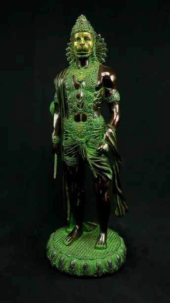Statue sacrée bénie – Hanuman n°3, détail sculpté n°2
