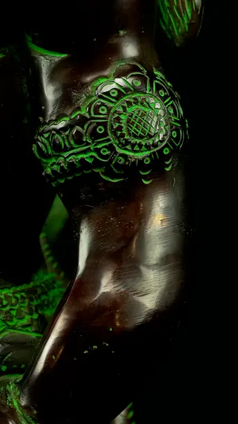 Statue sacrée bénie – Hanuman n°3, détail sculpté n°11