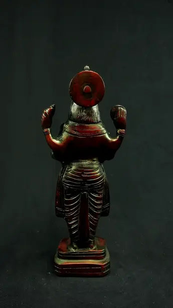 Dhanvantari béni n°2 en laiton, vue arrière