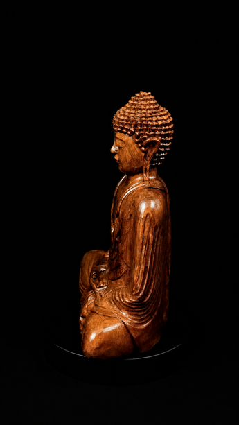 Bouddha béni de la Compassion, profil gauche