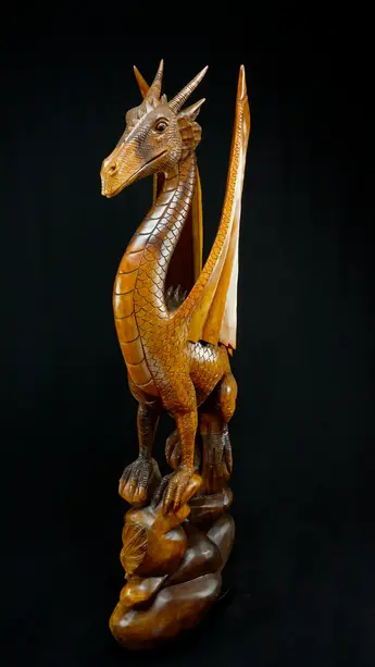 Statue sacrée bénie – Dragon, vue complémentaire n°3