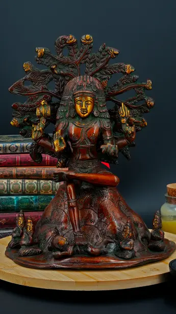 Statue sacrée bénie – Dhakshinamurti – Esprit du Sud, vue complémentaire n°3