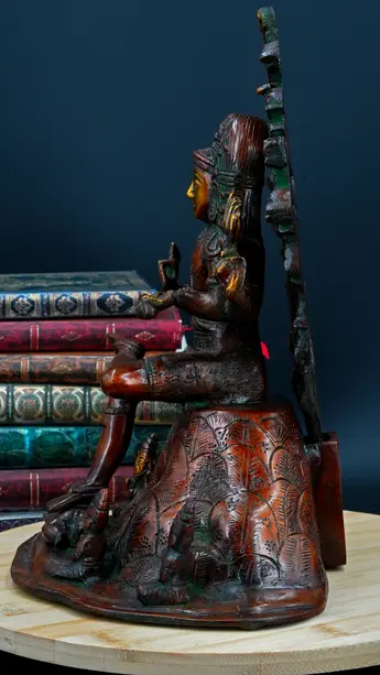 Statue sacrée bénie – Dhakshinamurti – Esprit du Sud, détail sculpté n°3