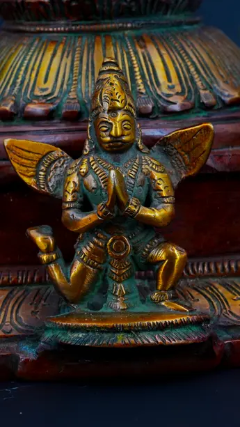 Statue sacrée bénie – Vishnu debout – 38 cm, vue complémentaire n°5