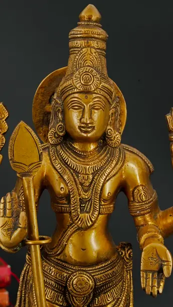 Détail du visage de Murugan