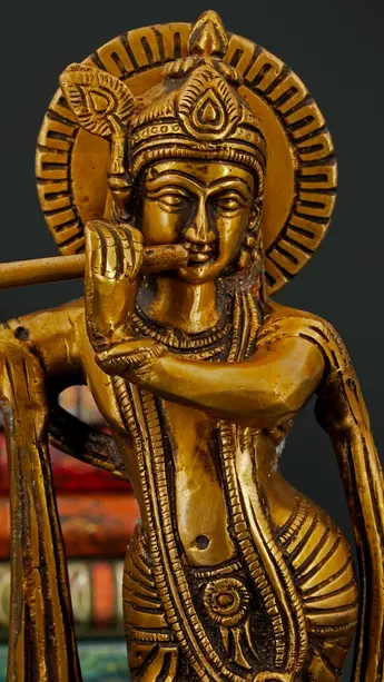 Statue sacrée bénie – Krishna, vue complémentaire n°4