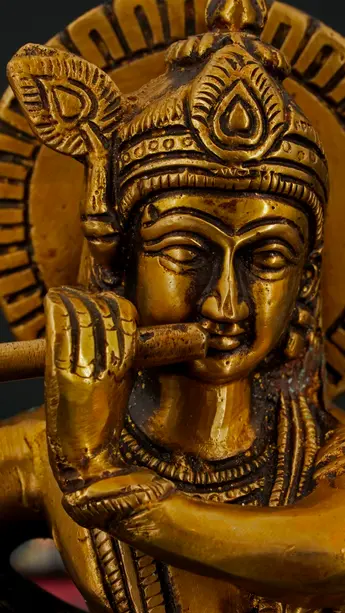 Statue sacrée bénie – Krishna, vue complémentaire n°5