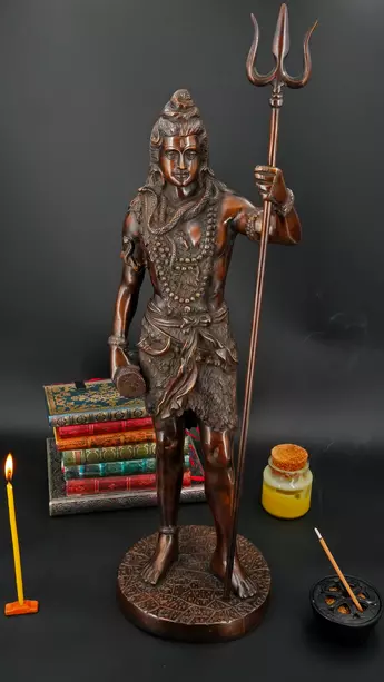 Statue bénie de Shiva provenant de Delhi, en Inde