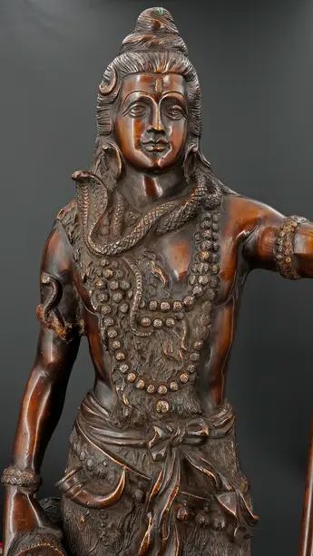 Statue bénie de Shiva provenant de Delhi, en Inde, vue complémentaire n°2