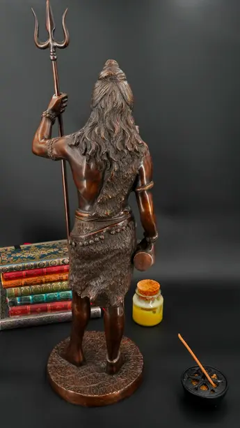 Statue bénie de Shiva provenant de Delhi, en Inde, détail complémentaire n°9