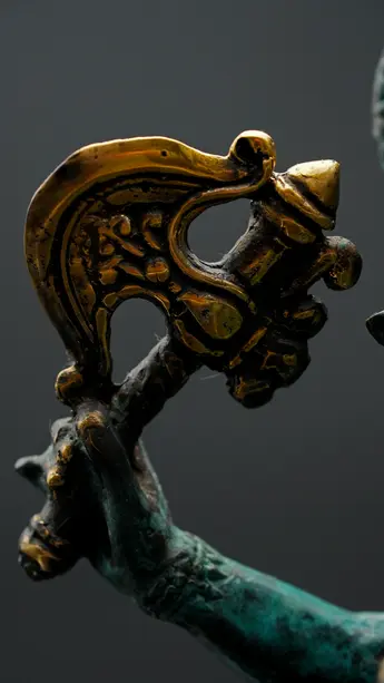 Ganesh béni en laiton réalisé à la cire perdue, détail complémentaire n°3