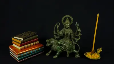 Durga bénie aux huit bras n°2 en laiton