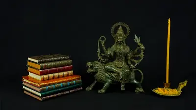 Durga bénie aux huit bras n°1 en laiton
