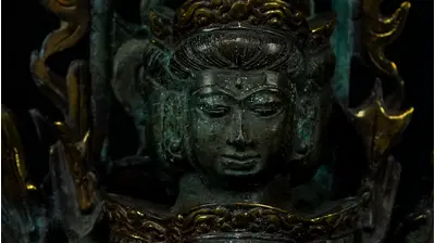 Détail du visage d’Avalokiteshvara aux 1 000 bras n°3