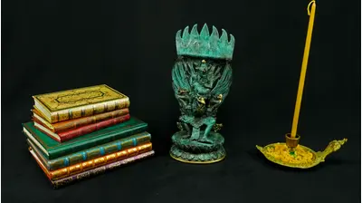 Vishnu béni sur Garuda n°1 en laiton réalisé à la cire perdue